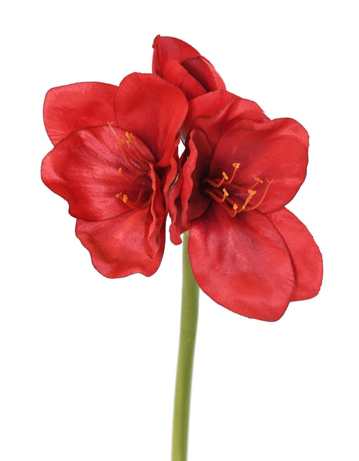 Rød Kunstig Amaryllis Med Stængel 60 Cm