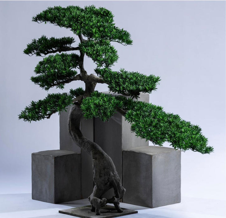 Kunstigt Japansk Podocarpus Træ Til Indendørs Udendørs