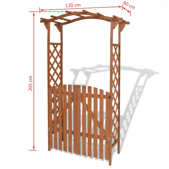 Havebue Træbue Med Dør