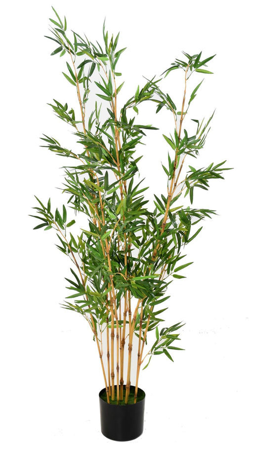 Indendørs Kunstig Bambus H.150Cm Grøn
