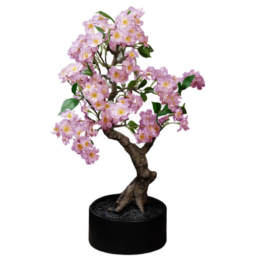 Artificial Cherry Bonsai 50Cm Creme Pink Dekoration