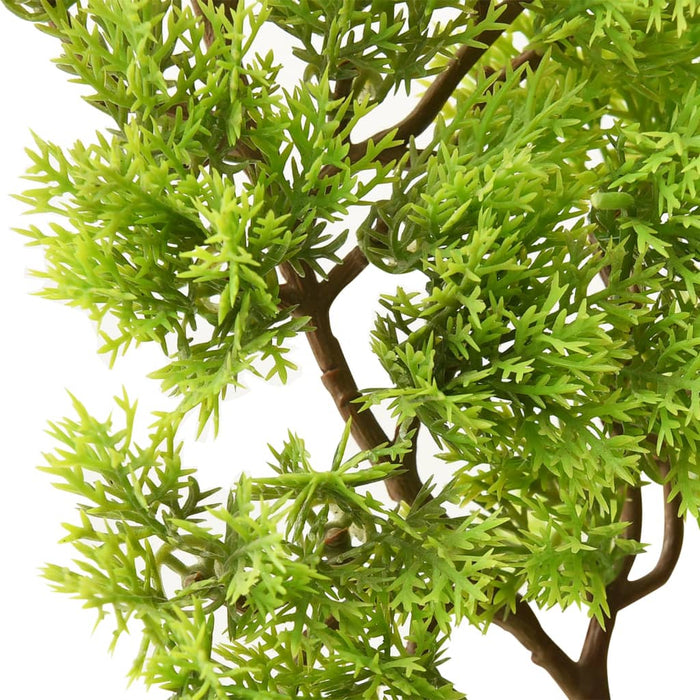 Kunstig Cypres Bonsai Med Pot 60 Cm Grøn