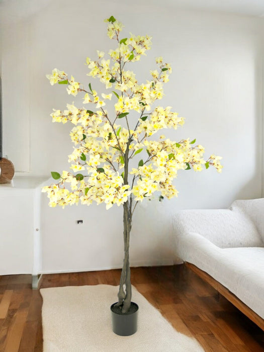 Hvid Bougainvillea - Kunstigt Træ
