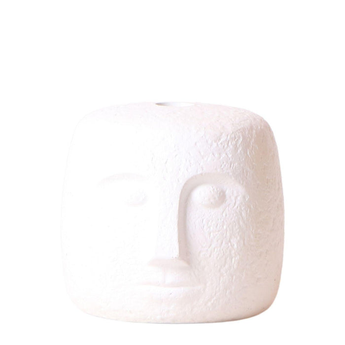Hvid Lysestage - H12Cm