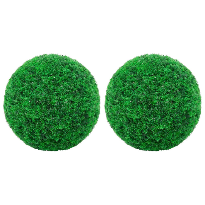 Kunstige Buksbomkugler 2 Stk 27 Cm