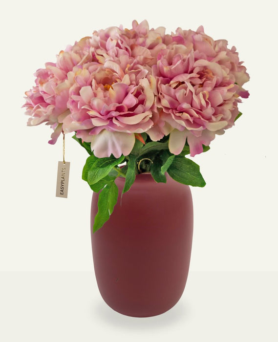 Kunstig Lys Pink Pæonbuket