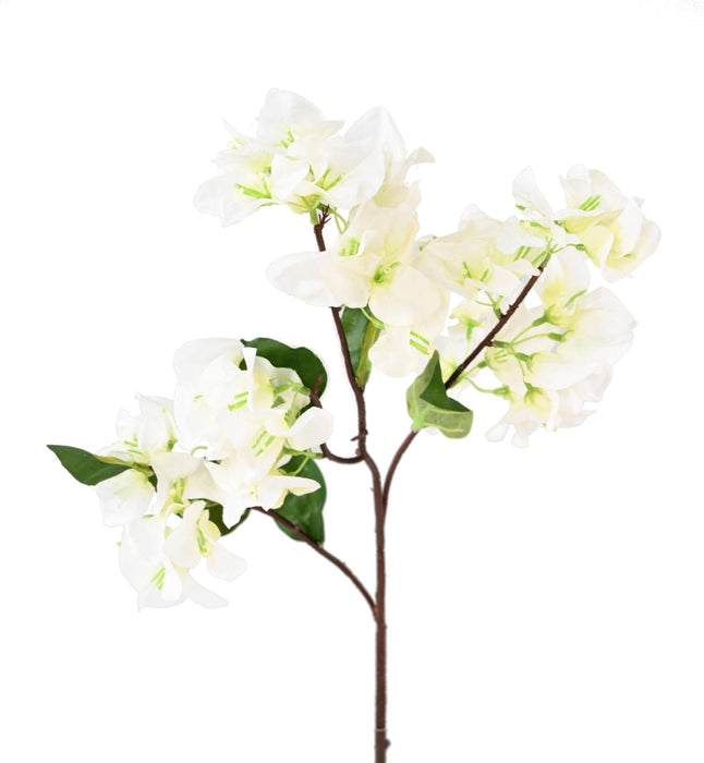 Hvid Kunstig Bougainvillea Gren 68Cm