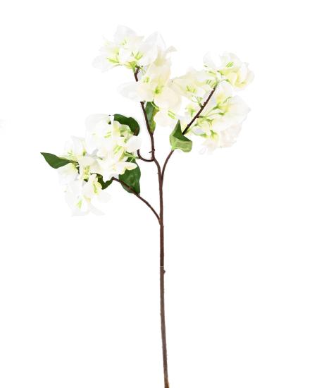 Hvid Kunstig Bougainvillea Gren 68Cm
