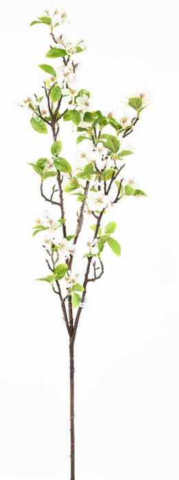 Kunstig Æblegren 125 Cm Hvide Blomster