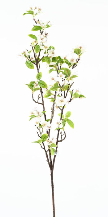 Kunstig Æblegren 125 Cm Hvide Blomster