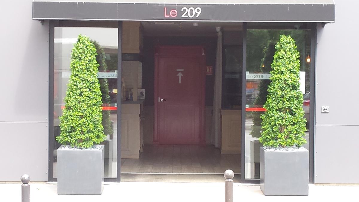 Kunstig Buksbompyramide 210 Cm Til Udendørs Have