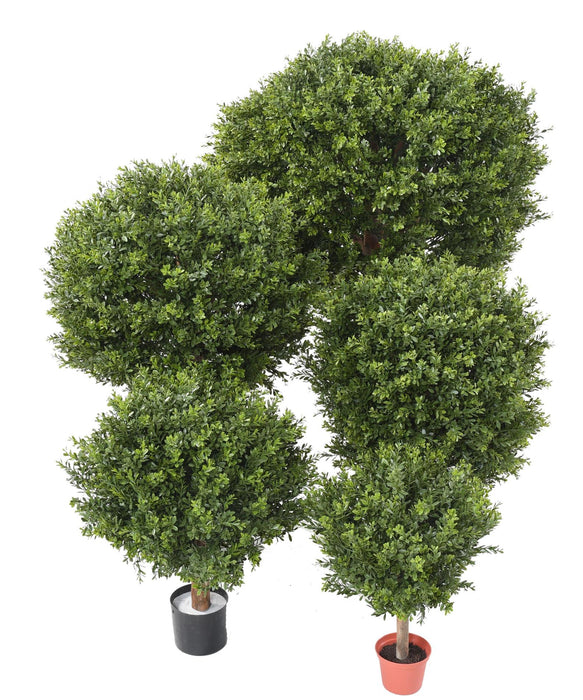 Kunstig Buksbom Topiary Uv Til Have H82Cm Grøn
