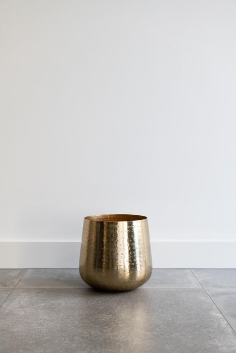 Golden Plant Pot - H23Cm, Ø21Cm