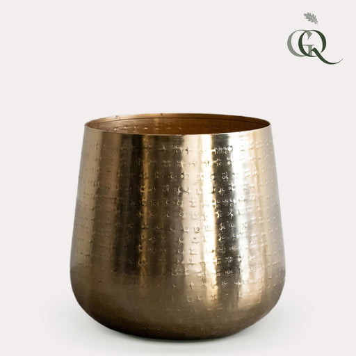 Golden Plant Pot - H23Cm, Ø21Cm
