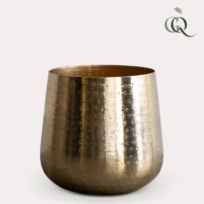 Golden Plant Pot - H23Cm, Ø21Cm