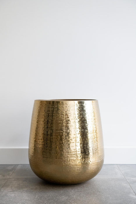 Golden Plant Pot - H40Cm, Ø35Cm