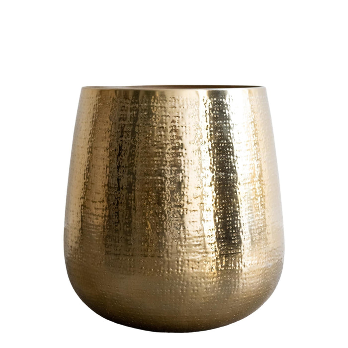 Golden Plant Pot - H40Cm, Ø35Cm