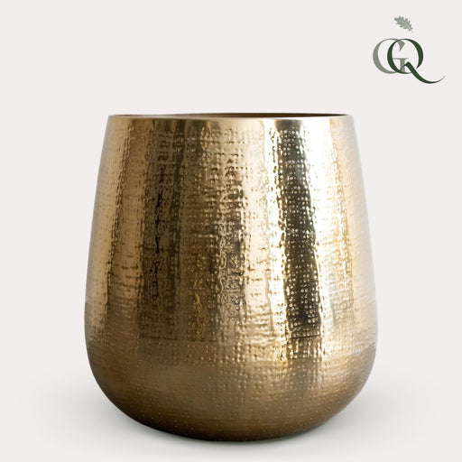 Golden Plant Pot - H40Cm, Ø35Cm