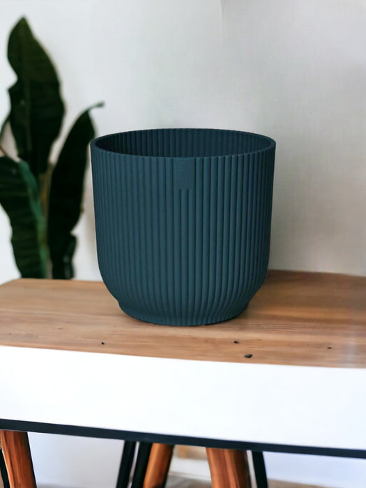 Elho Vibes Blue Plant Pot - Hjul Medfølger - D35 X H33