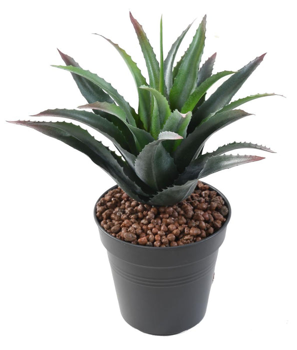 Kunstig Kaktus Furcraea 21 Blade 25 Cm Grøn
