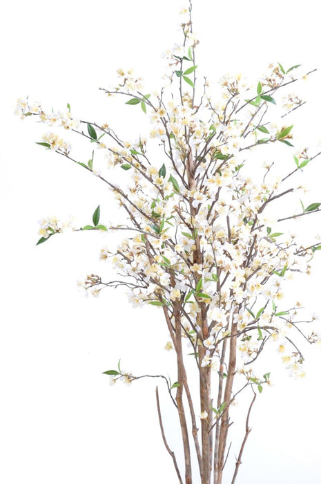 Kunstigt Kirsebærtræ Hvide Blomster 150 Cm Dekorativ Plante