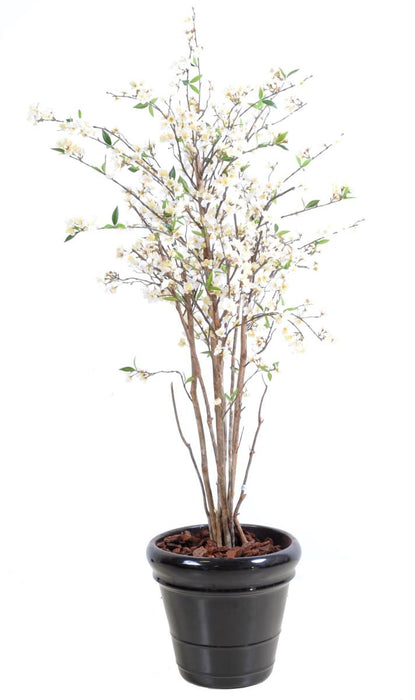 Kunstigt Kirsebærtræ Hvide Blomster 150 Cm Dekorativ Plante