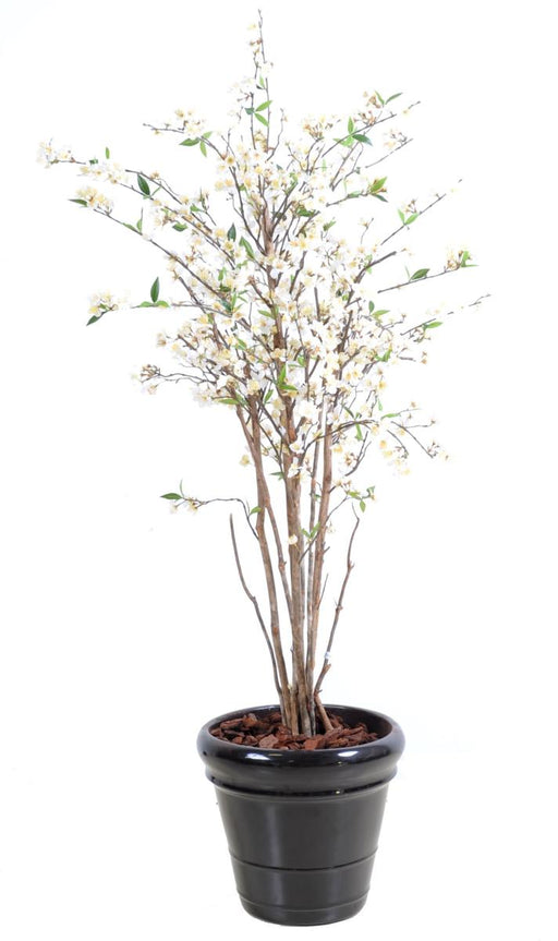 Kunstigt Kirsebærtræ Hvide Blomster 150 Cm Dekorativ Plante