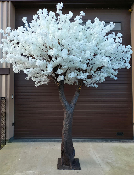 Kunstigt Japansk Kirsebærtræ I Blomst 350 Cm Hvid