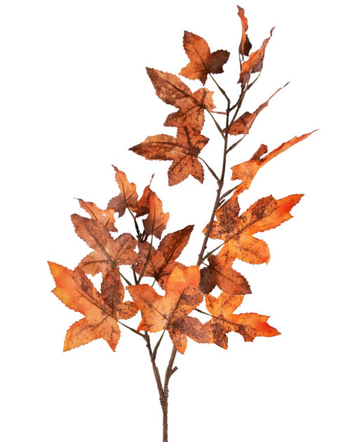 Rød Eg - Kunstig Blomstrende Gren