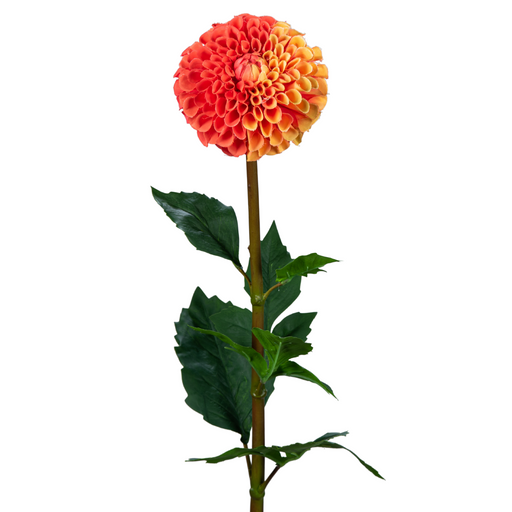 Kunstig Dahlia Orange Stængel 96 Cm Blomsterdekoration