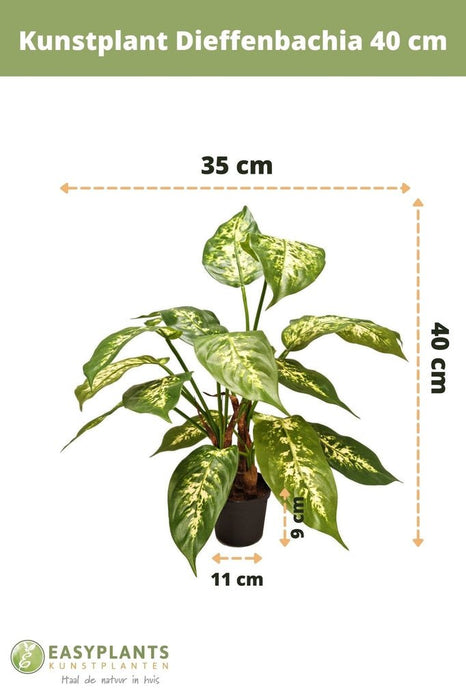 Dieffenbachia - Kunstig Grøn Plante