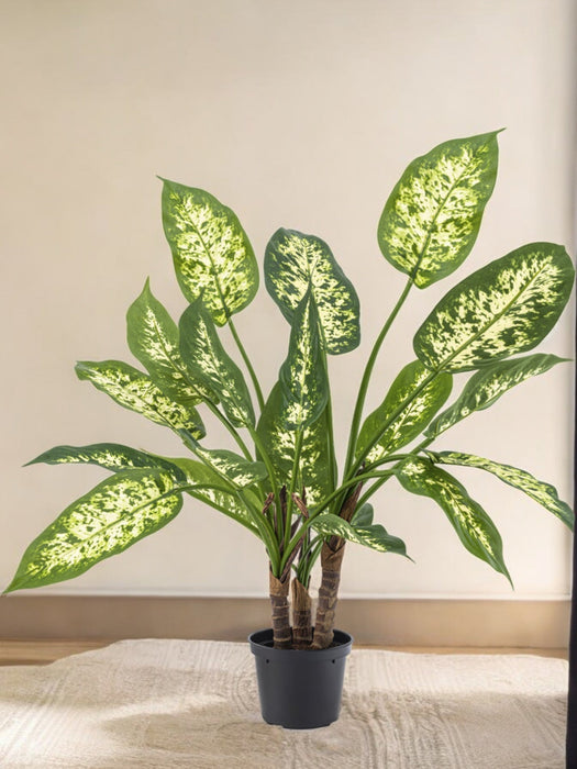 Dieffenbachia - Kunstig Grøn Plante
