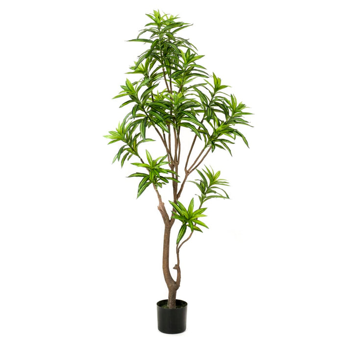 Smaragd Kunstigt Dracaena Træ 155 Cm Grøn