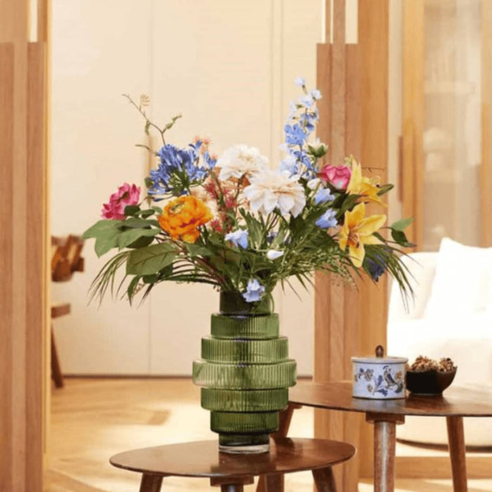 Smaragd Kunstig Buket Ret Kraftfuld