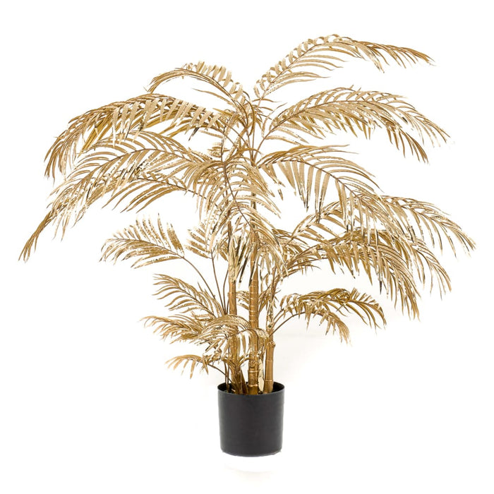 Emerald Artificial Areca Palm 145 Cm Guld
