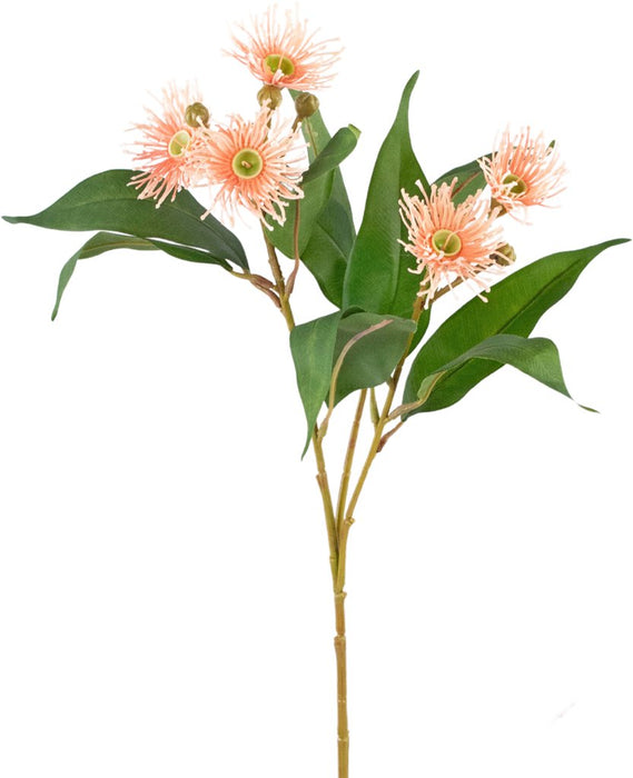 Pink Eucalyptus - Kunstig Blomstrende Gren