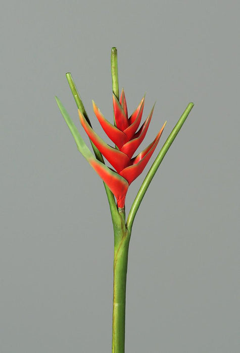 Kunstig Blomst Heliconia Rød 126Cm Tropisk Dekoration