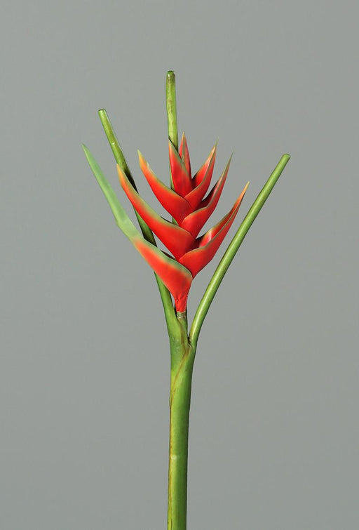 Kunstig Blomst Heliconia Rød 126Cm Tropisk Dekoration