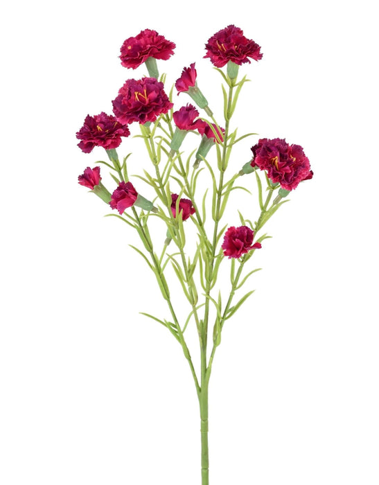 Kunstig Blomst Nellik Høj 64 Cm Mørk Pink