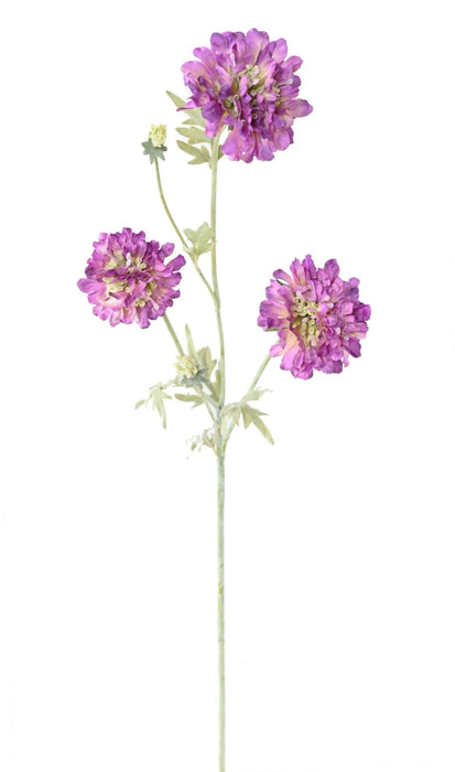 Kunstig Blomst Scabious Lilla 75 Cm Dekorativ Stængel
