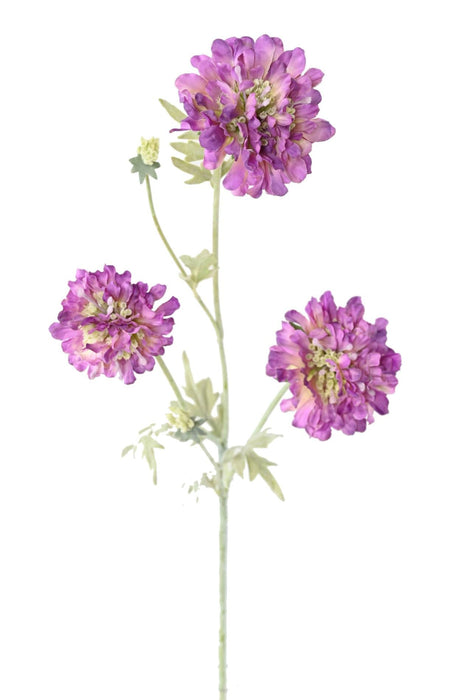 Kunstig Blomst Scabious Lilla 75 Cm Dekorativ Stængel