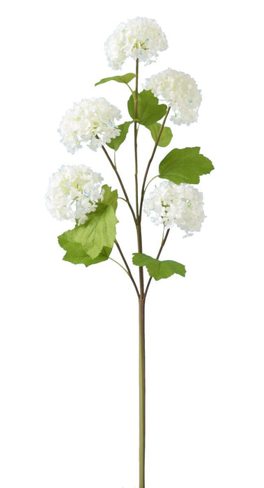 Kunstige Blomst Viburnum Bolde Hvide 75Cm