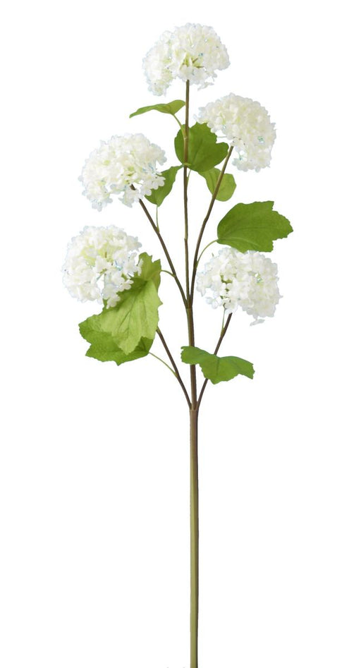 Kunstige Blomst Viburnum Bolde Hvide 75Cm