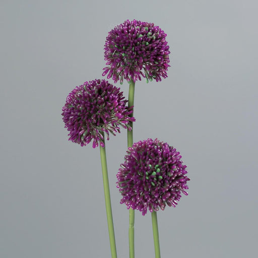 Kunstige Blomster Allium Sæt Med 3 Til Dekoration