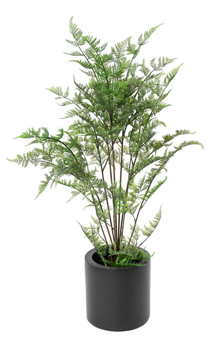 UV-Resistent Kunstig Bregne I Gryde 110 Cm Grøn