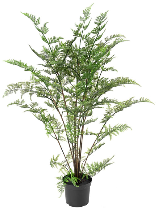 UV-Resistent Kunstig Bregne I Gryde 110 Cm Grøn