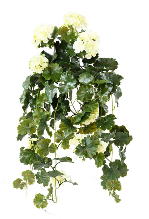 Kunstig UV Geranium 10 Hoveder Udendørs Plante 65Cm