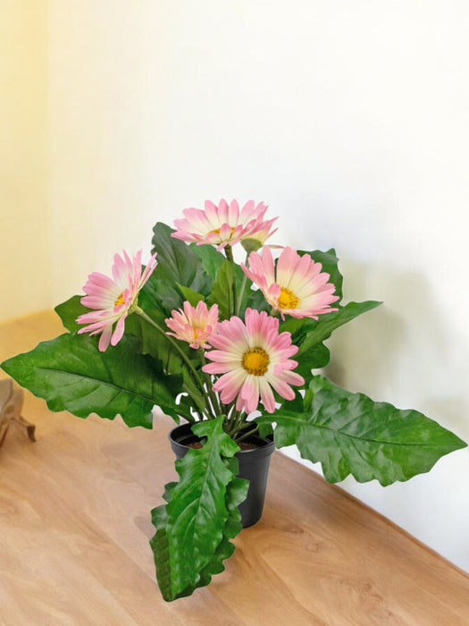 Lyserød Kunstig Gerbera