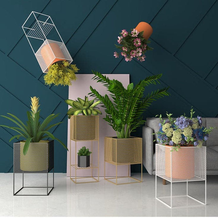 Stor Cache Pot På Stand Praca