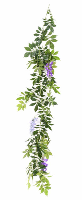 Indendørs Kunstig Wisteria-Guirlande 180 Cm Lavendel